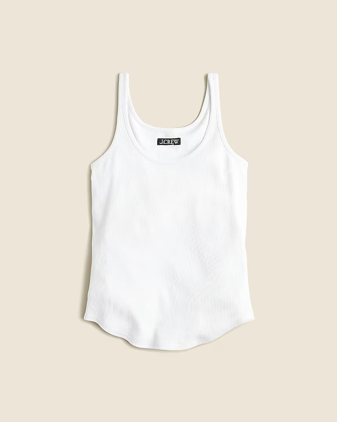 Vintage rib shelf-bra tank top | J. Crew US