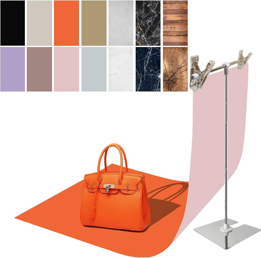 Exzycke 7PCS 14Patterns Photography Background Paper with Stand, 34x23in Double-Sided Photo Table... | Amazon (US)