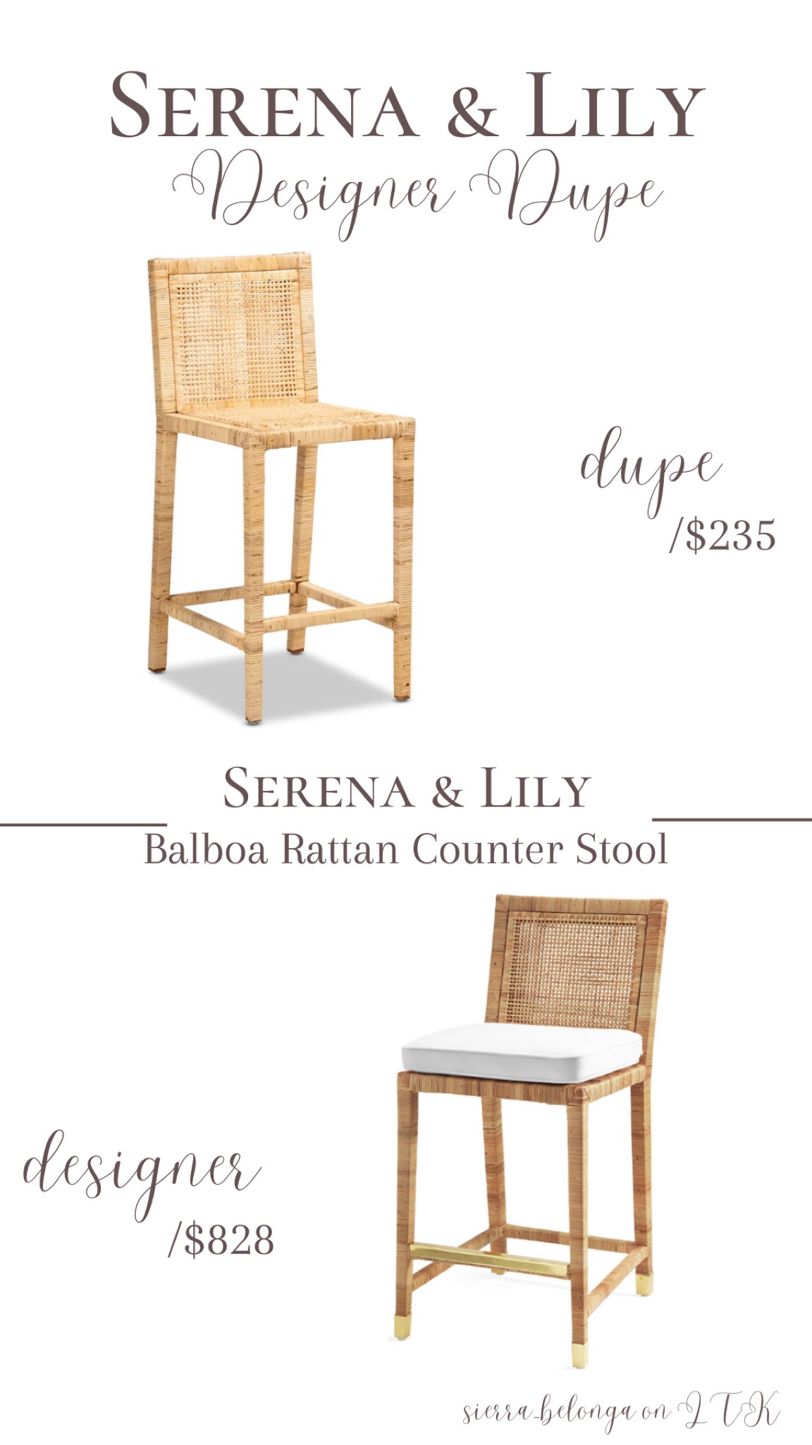 Serena&Lily counter stool dupe!

#LTKsalealert #LTKhome #LTKFind