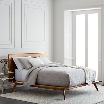 Mid-Century Platform Bed – Walnut | West Elm (US)