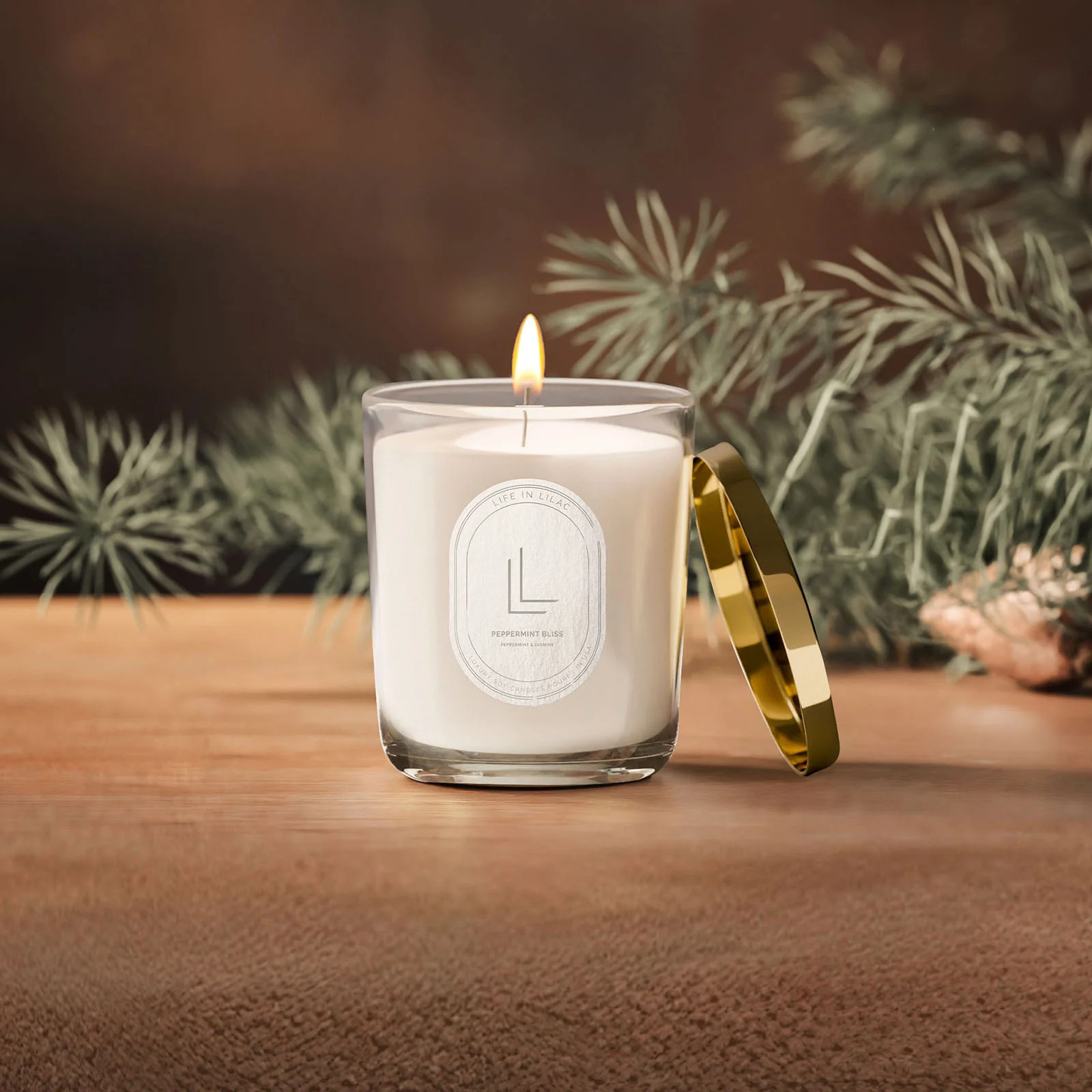 Peppermint Bliss Candle Ships Friday December 6 | Life In Lilac