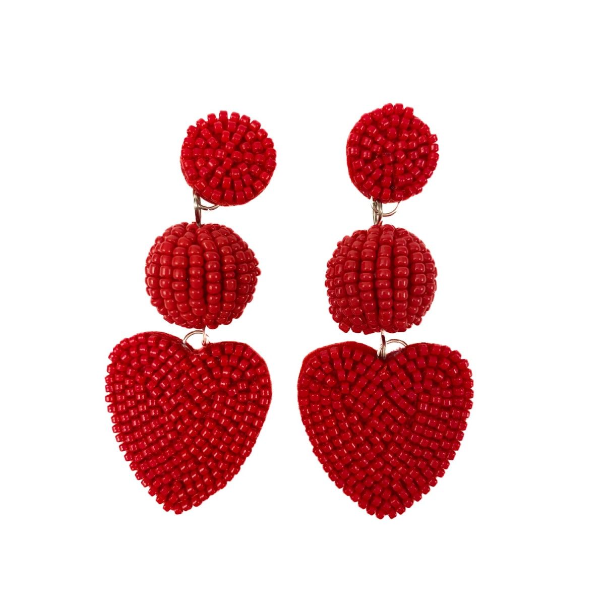 Love Earrings Red | Wolf & Badger (US)