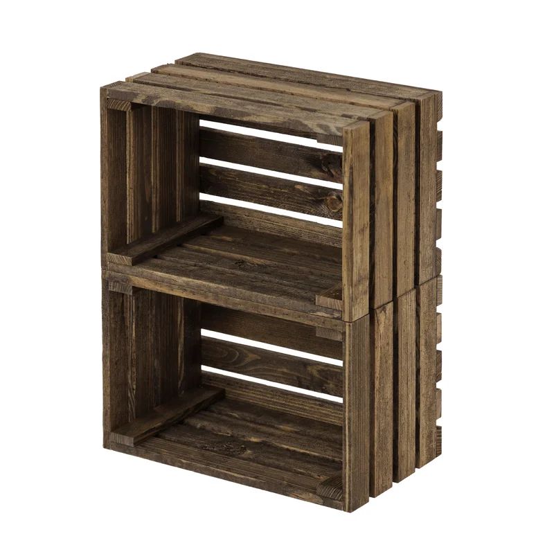 Twinleaf Solid Wood Crate Set (Set of 2) | Wayfair North America