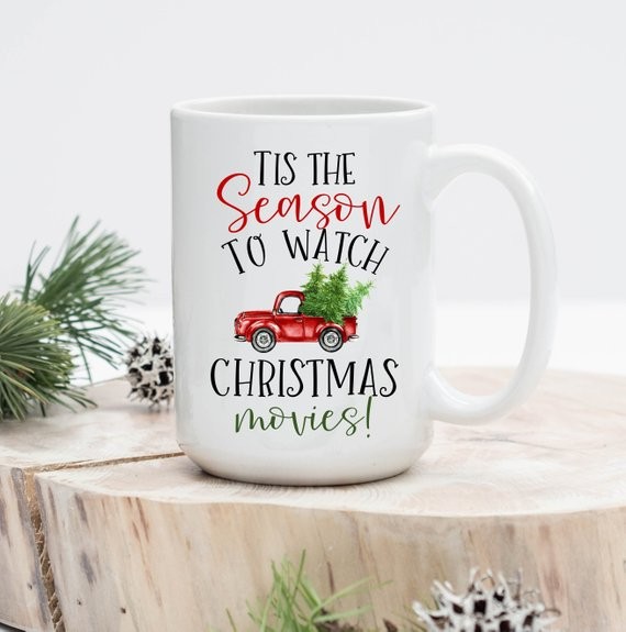 Christmas Movie Mug, Tis the Season to Watch Christmas Movies Mug, Christmas movie Mug, Christmas Lo | Etsy (US)