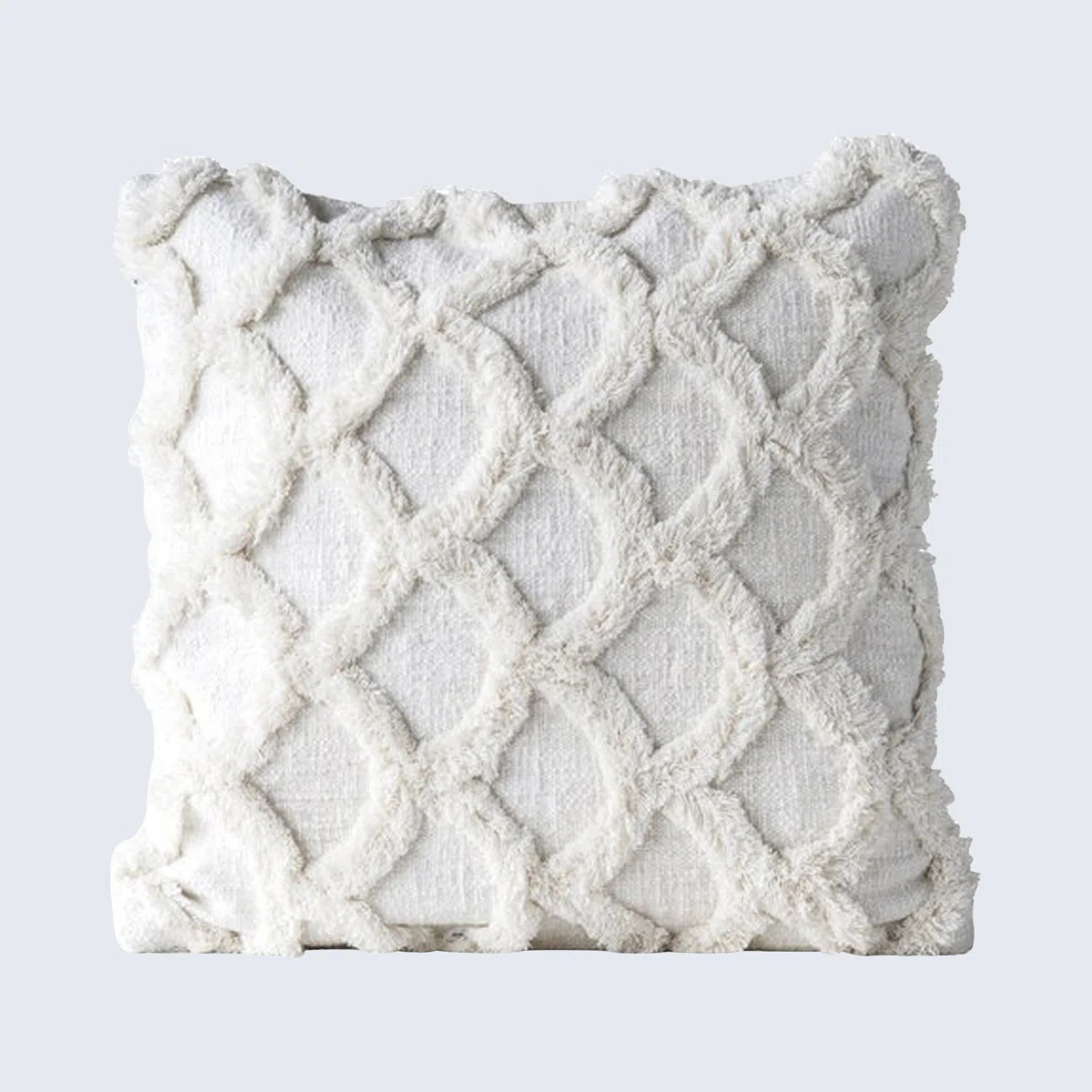 Caitie Cotton Tufted Chenille Pillow with Scallop Pattern | Wayfair North America