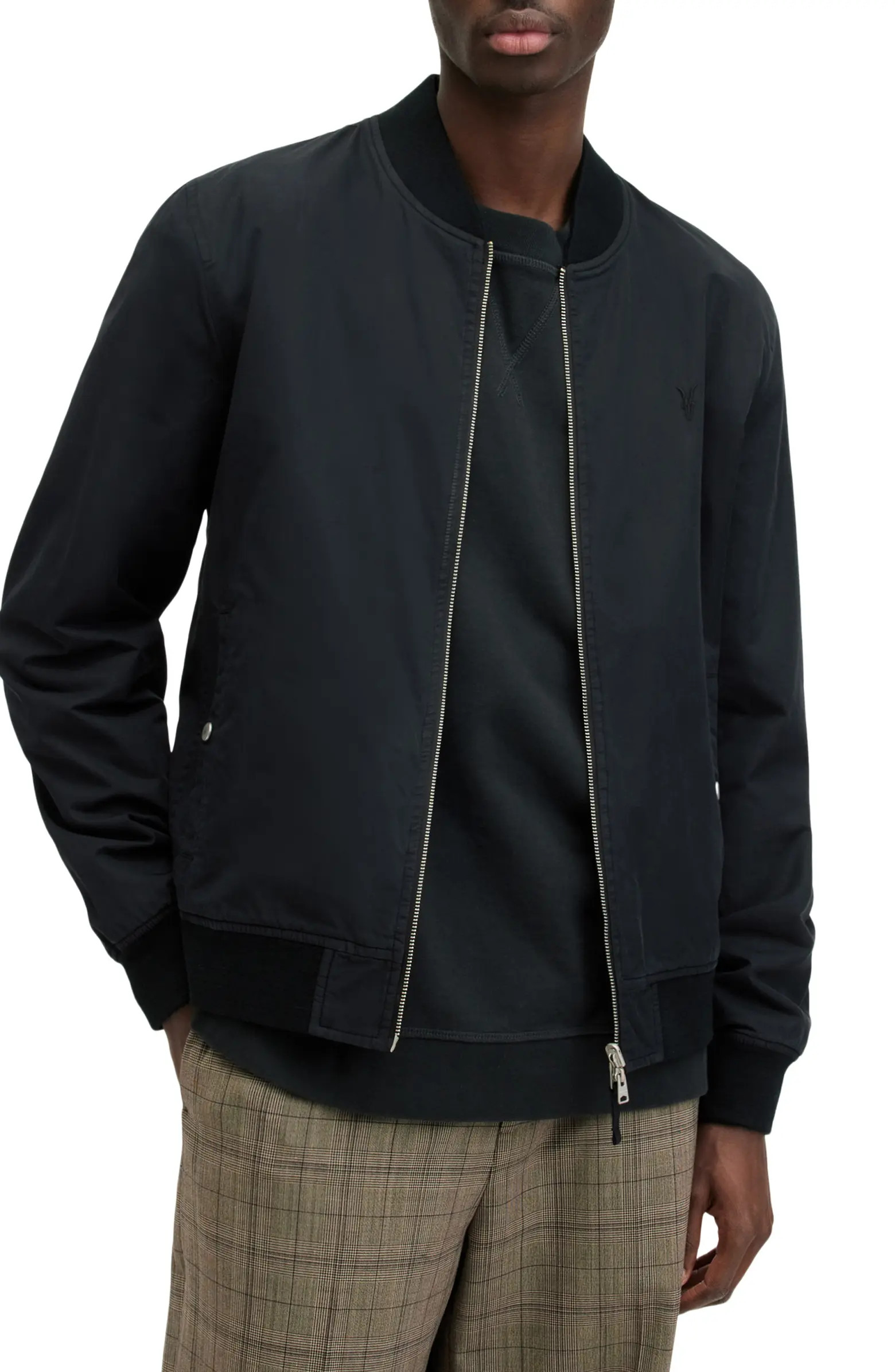 AllSaints Bassett Reversible Bomber Jacket | Nordstrom | Nordstrom