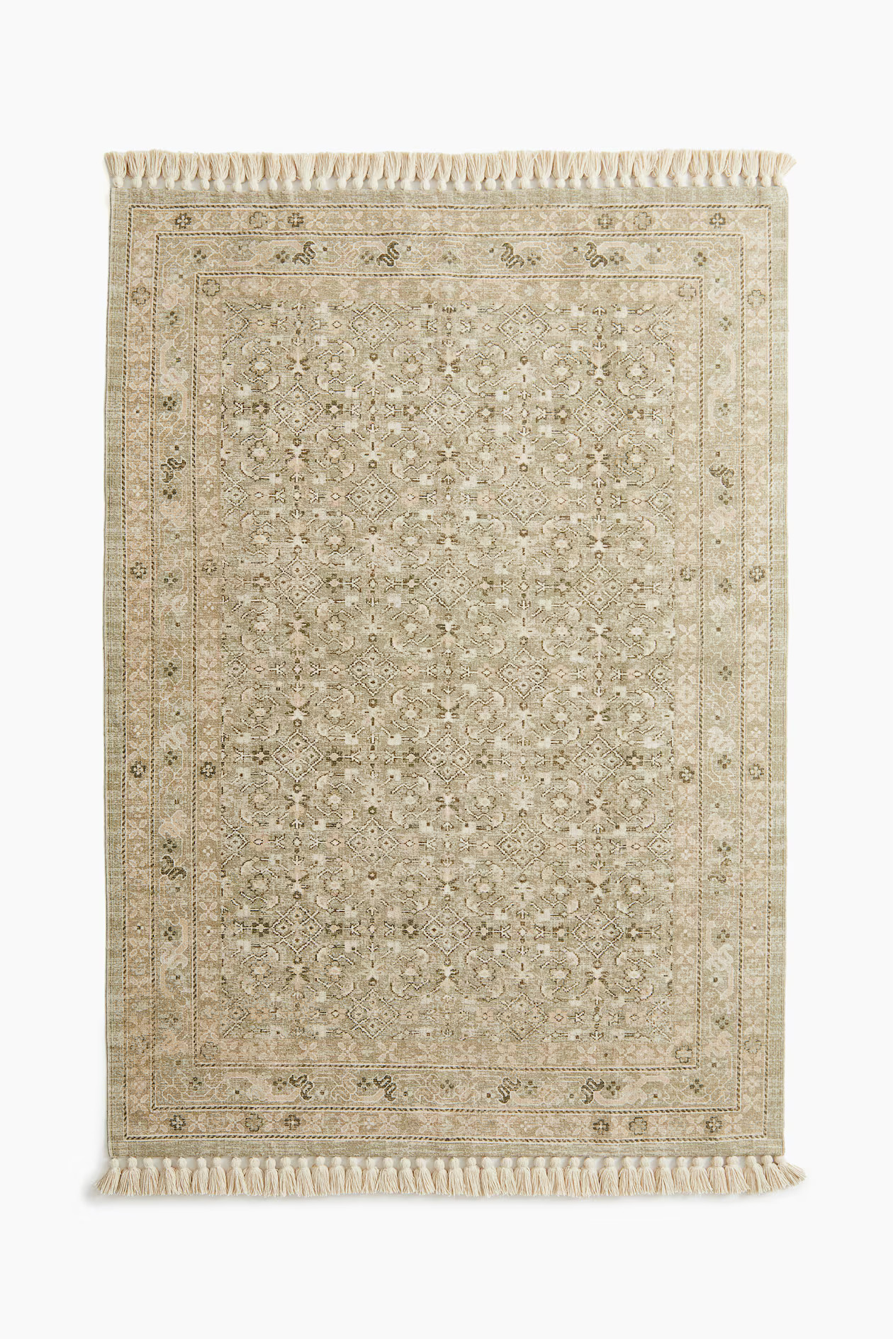 Patterned Rug with Fringe | H&M (US + CA)