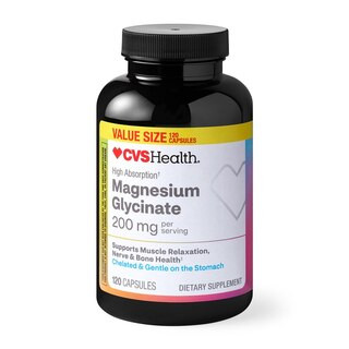CVS Magnesium Glycinate 200mg, 120 CT | CVS Health