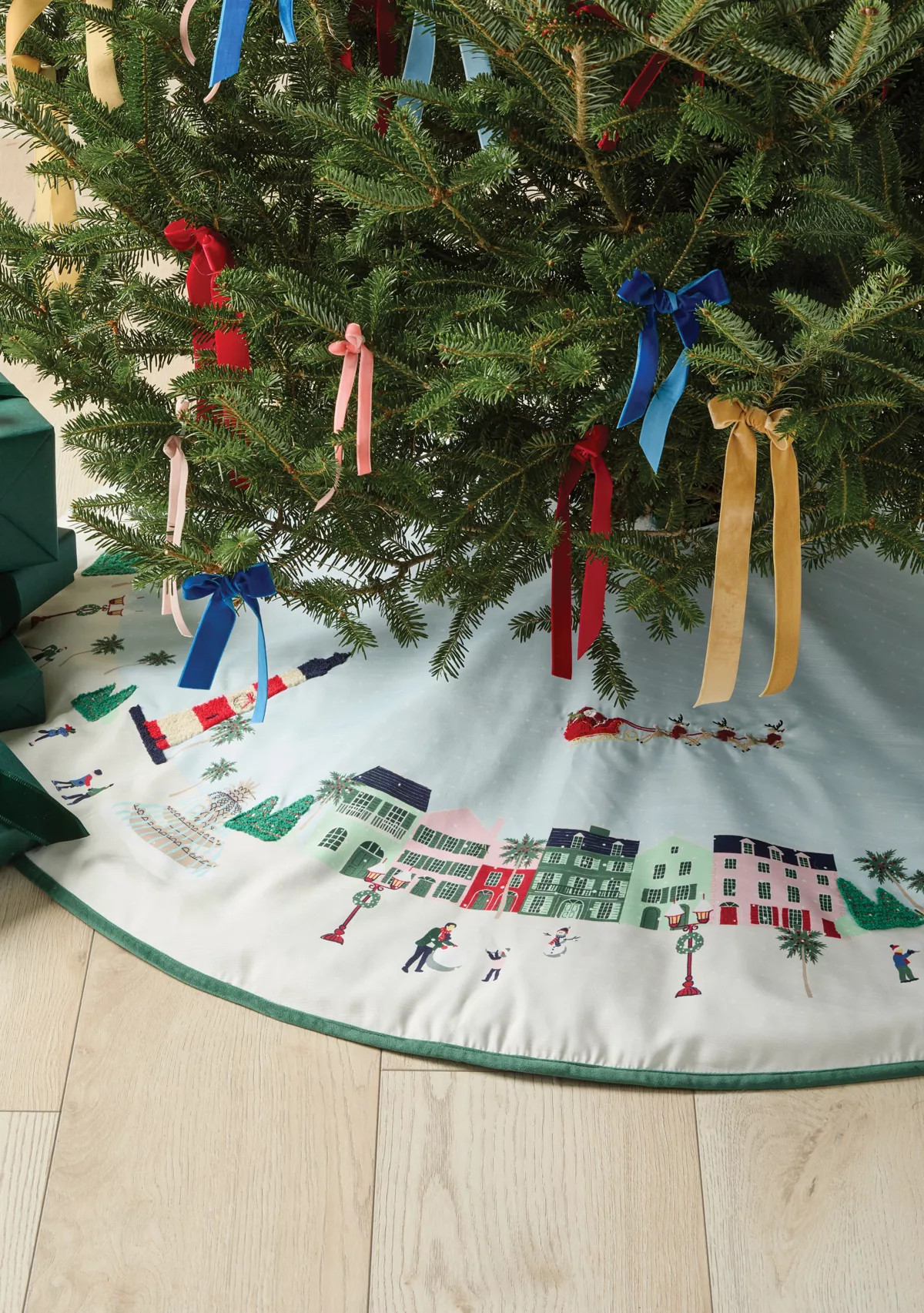 Sewing Down South x Crown & Ivy™ Sew Scenic Embroidered Tree Skirt | Belk