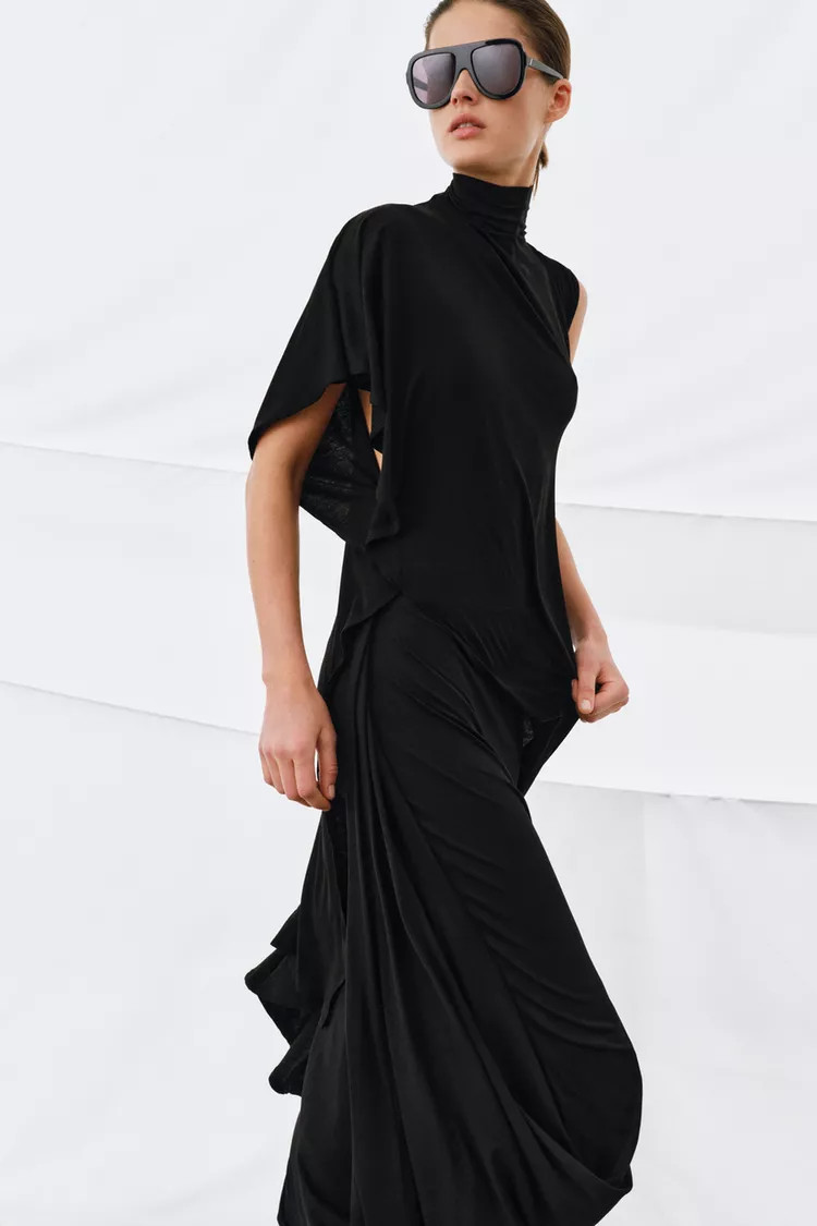 DRAPED ASYMMETRIC TOP | Zara US