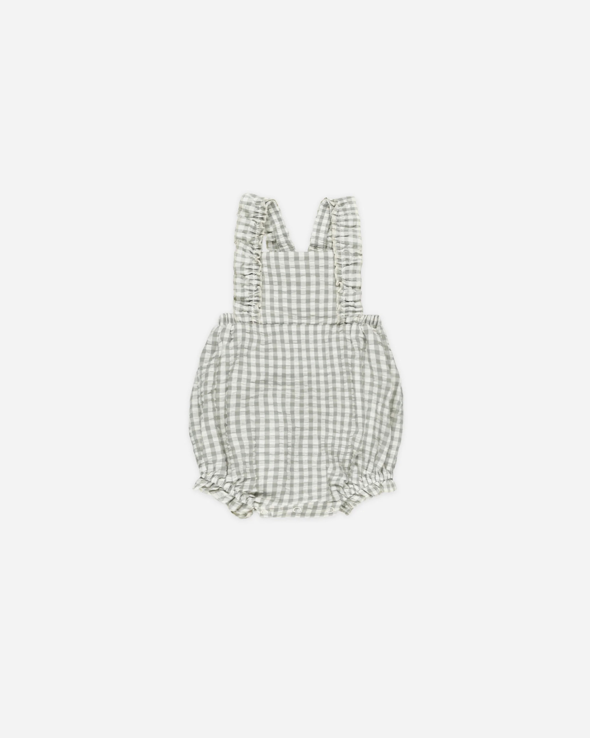 Chiara Romper || Eucalyptus Gingham | Rylee + Cru