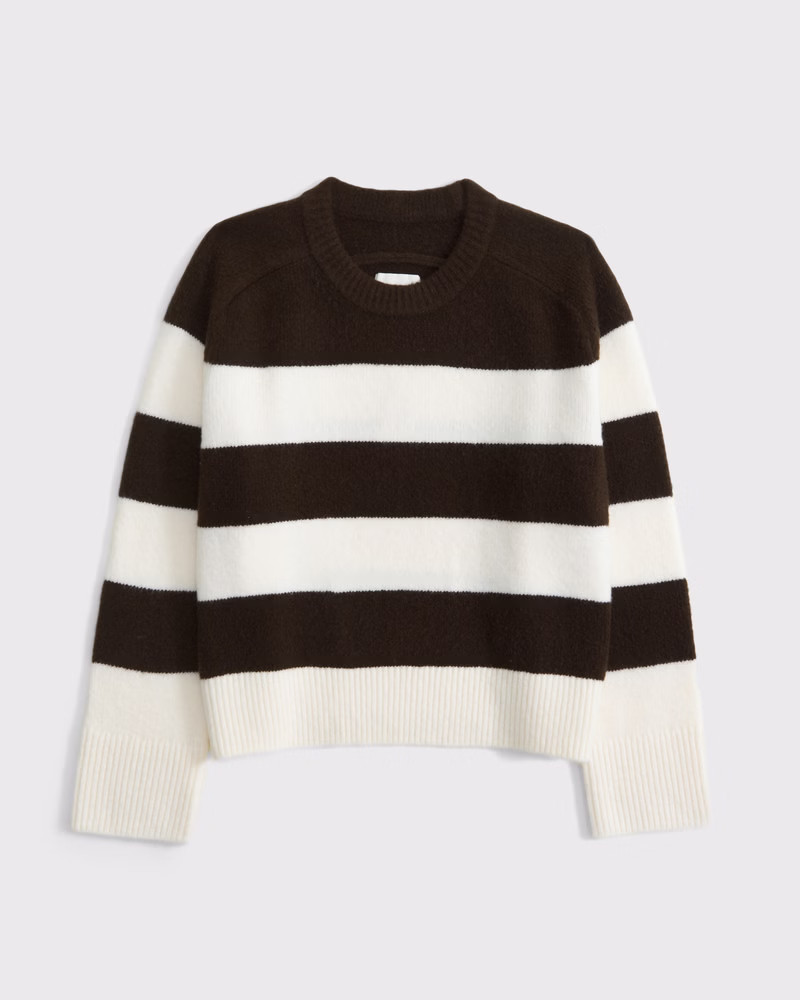The A&F Madeline Striped Crew Sweater | Abercrombie & Fitch (US)