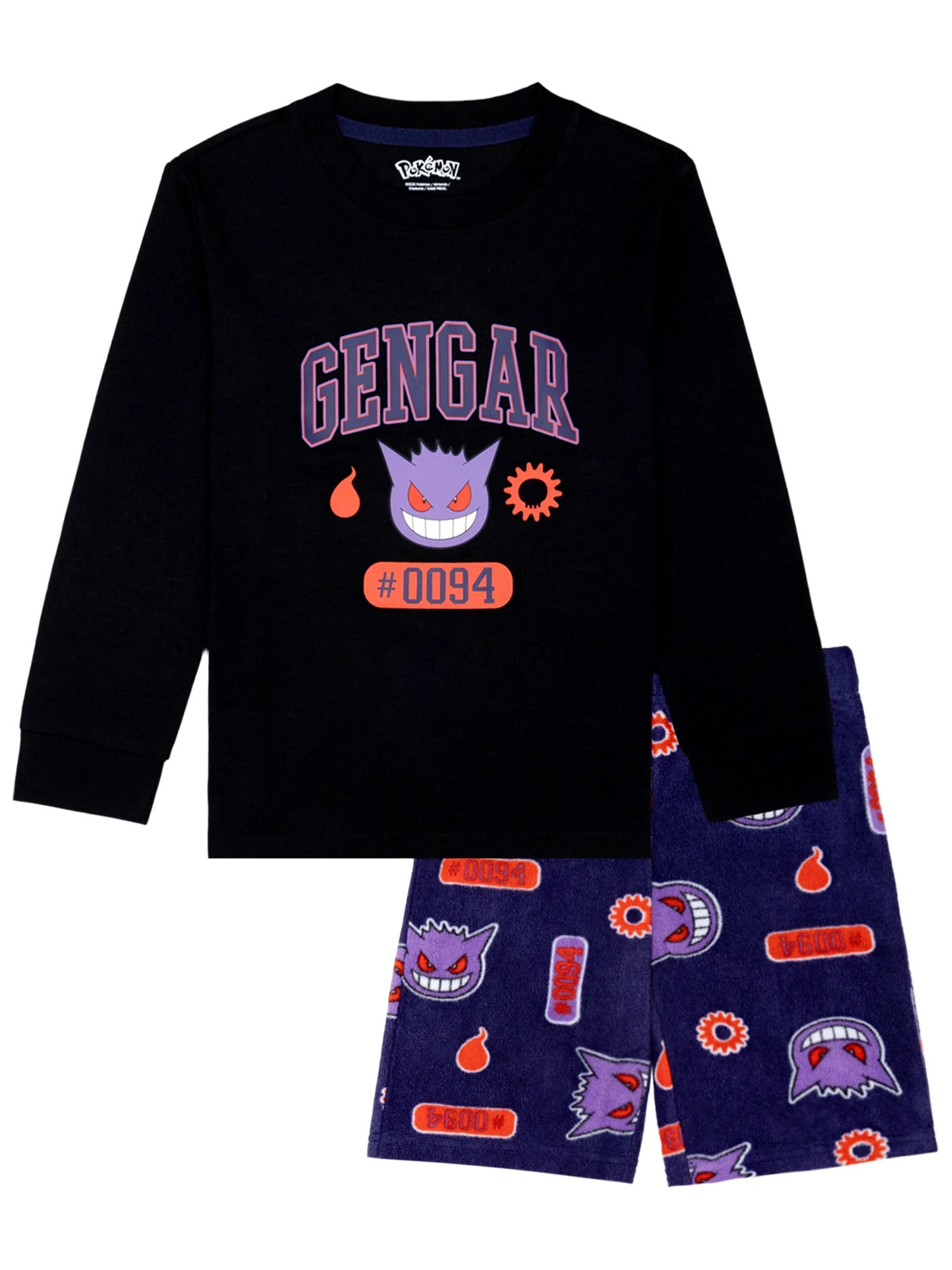 Pokemon Boys Tween Long Sleeve Top and Short Pajama Set, 2-Piece, Sizes 4-12 | Walmart (US)