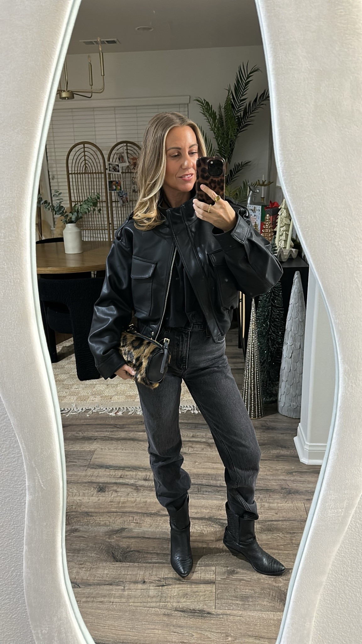 Night out fit. Love this Amazon jacket 

#LTKFindsUnder100 #LTKgrwm #LTKootd