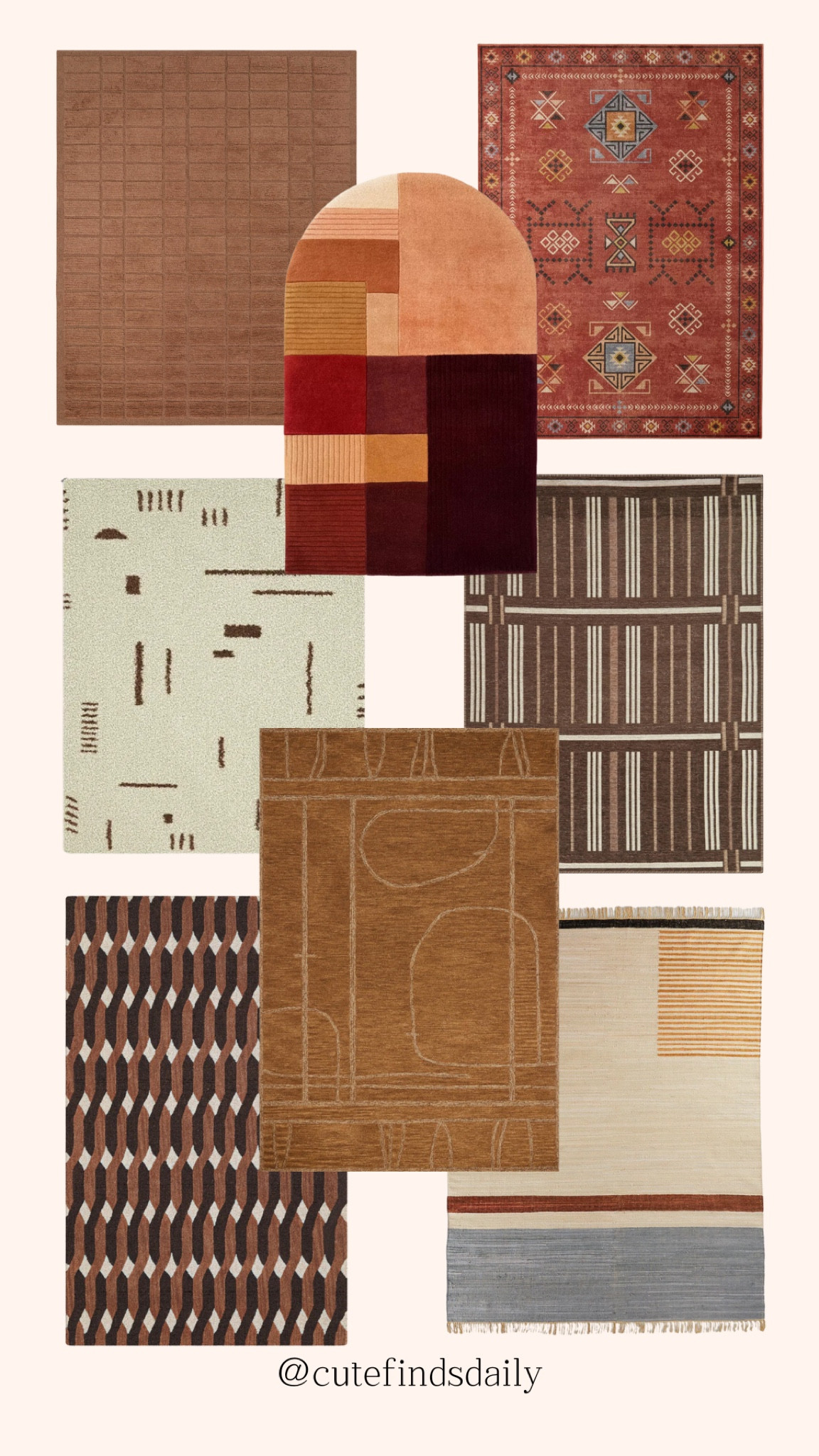 Mid century modern area rugs for the home or apartment. Cozy rugs for the living room bedroom and beyond #mcm #midcenturymodern #home #decor #homestyle

#LTKMens #LTKautumn #LTKHome