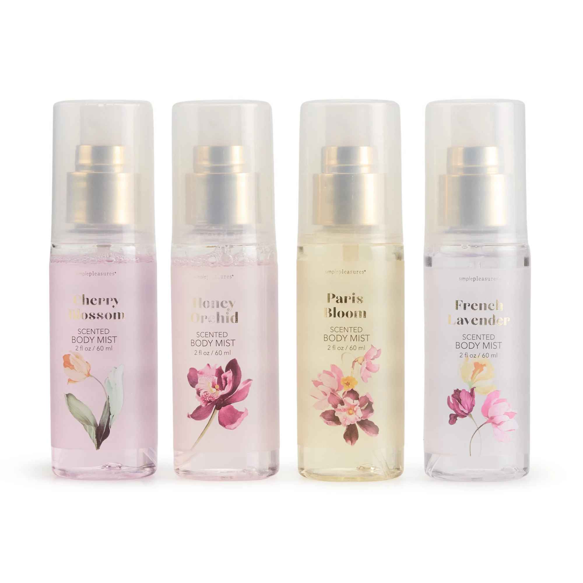 Simple Pleasures 4-pc. Floral Body Mist Set | Kohl's