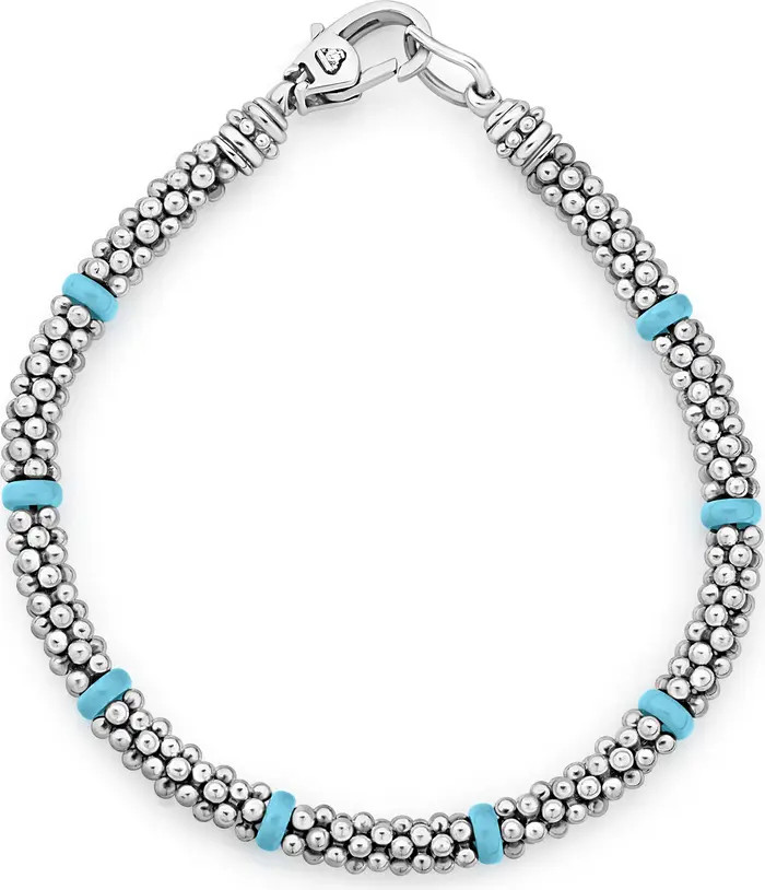 Blue Ceramic & Caviar Beaded Bracelet | Nordstrom