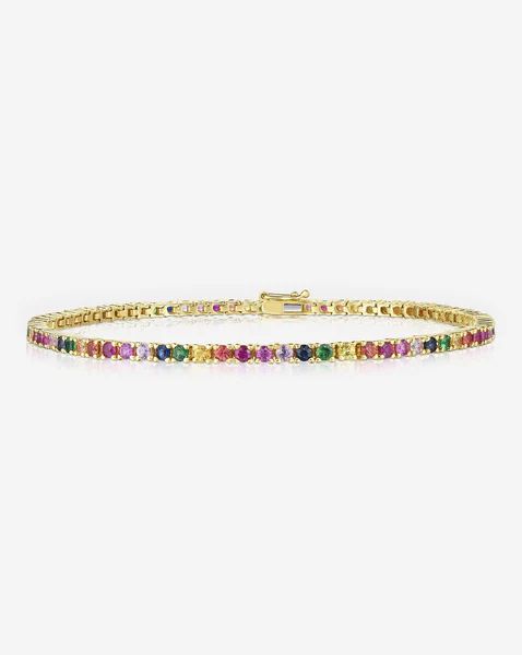 Rainbow Sapphire Tennis Bracelet | Ring Concierge