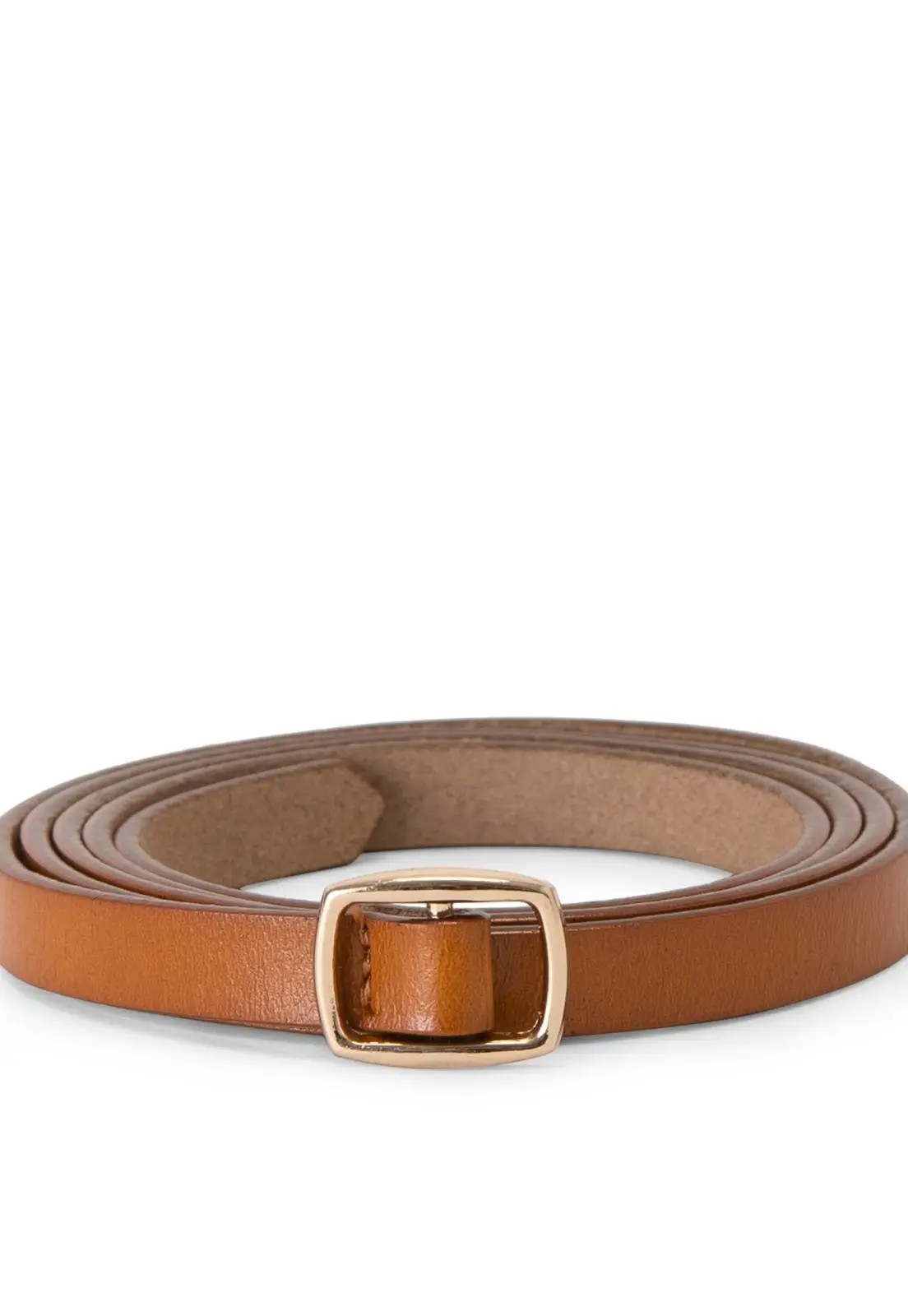 Cinto AMARO Essential Couro Estreito Caramelo | Dafiti (BR)