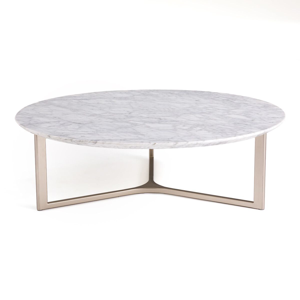 Cristeal White Marble & Metal Coffee Table | La Redoute (UK)