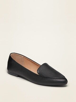Faux-Leather Pointy-Toe Loafers For Women | Old Navy (CA)