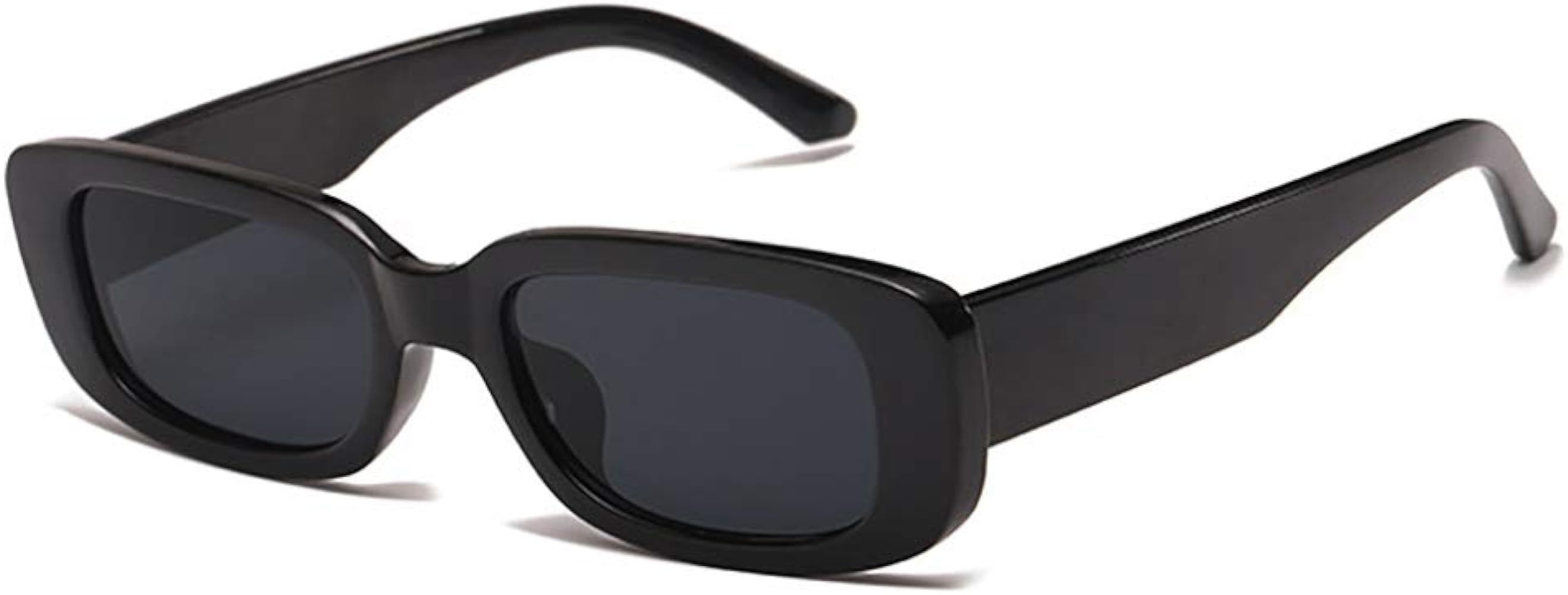 Amazon.com: JUSLINK Rectangle Sunglasses for Women Retro Fashion Sunglasses UV 400 Protection Squ... | Amazon (US)