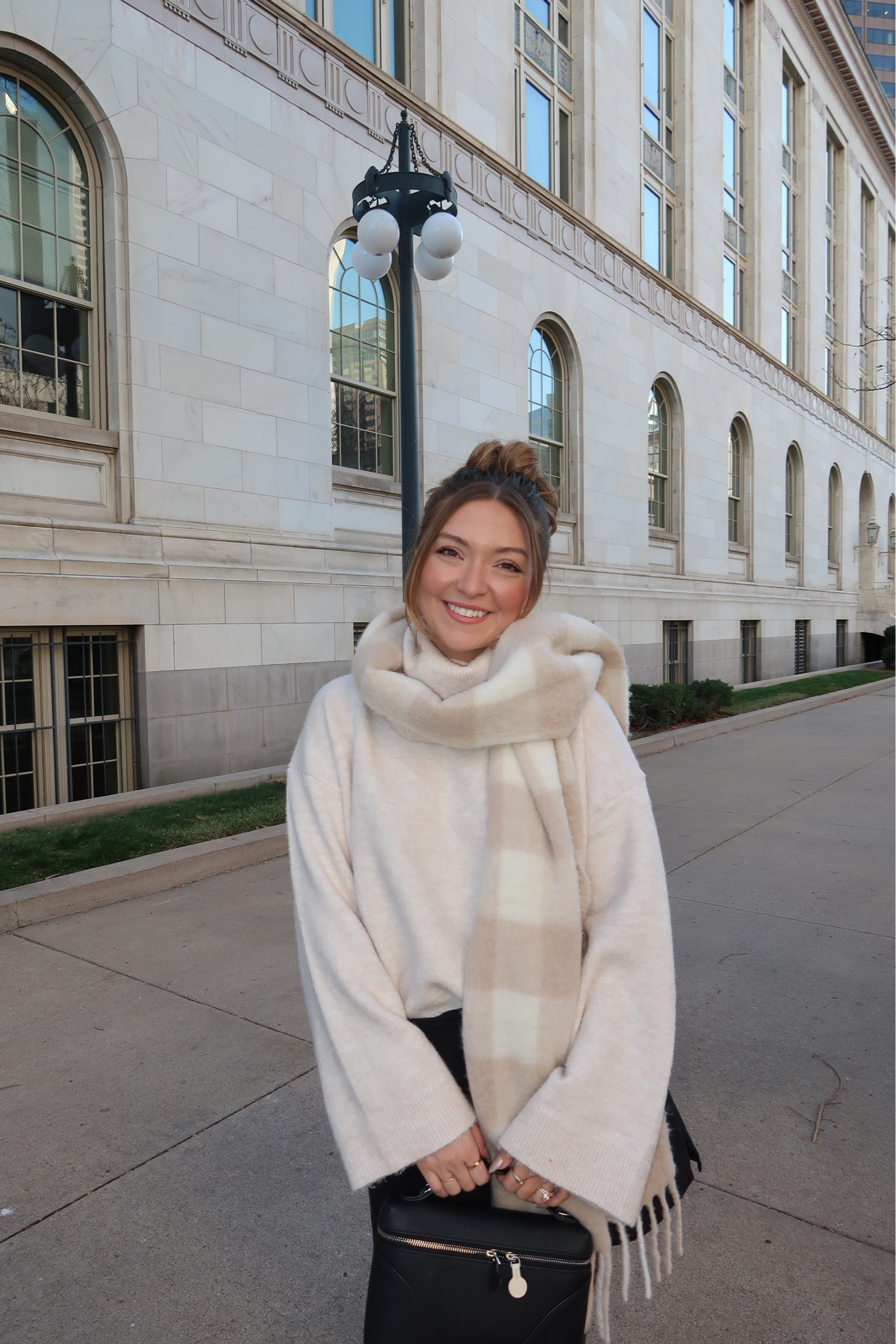 Cutest winter cozy look! This scarf has been my obsession lately! 

#LTKHoliday #LTKSeasonal #LTKGiftGuide