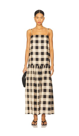 SEROYA Aydan Linen Maxi Dress in Beige. - size XL | Revolve Clothing (Global)