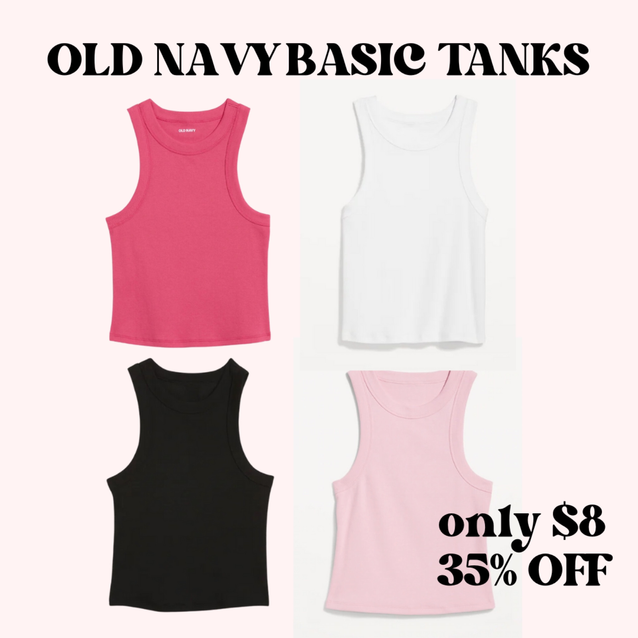 The besttttt quality basic tanks- compares to my DD!!! On sale for only $8 🙌🏻 old navy, basics, layering 

#LTKsalealert #LTKSeasonal #LTKFind