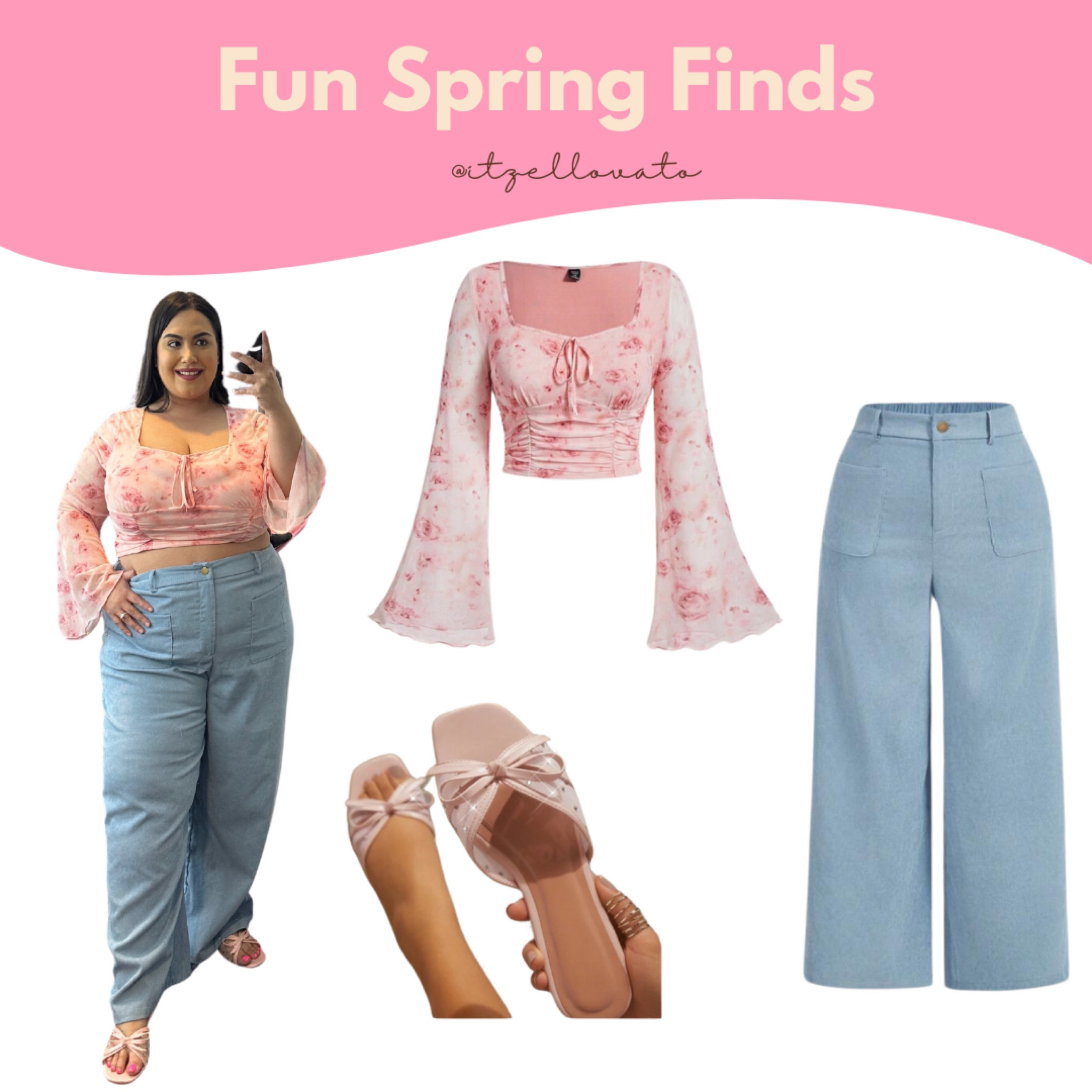 Fun spring finds. Cute spring outfit. 

#LTKPlusSize #LTKStyleTip #LTKMidsize