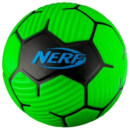 NERF Kids Foam Mini Soccer Ball - Proshot Youth - 7" Indoor + Outdoor Ball for Kids + Toddlers -Green/Blue | Walmart (US)
