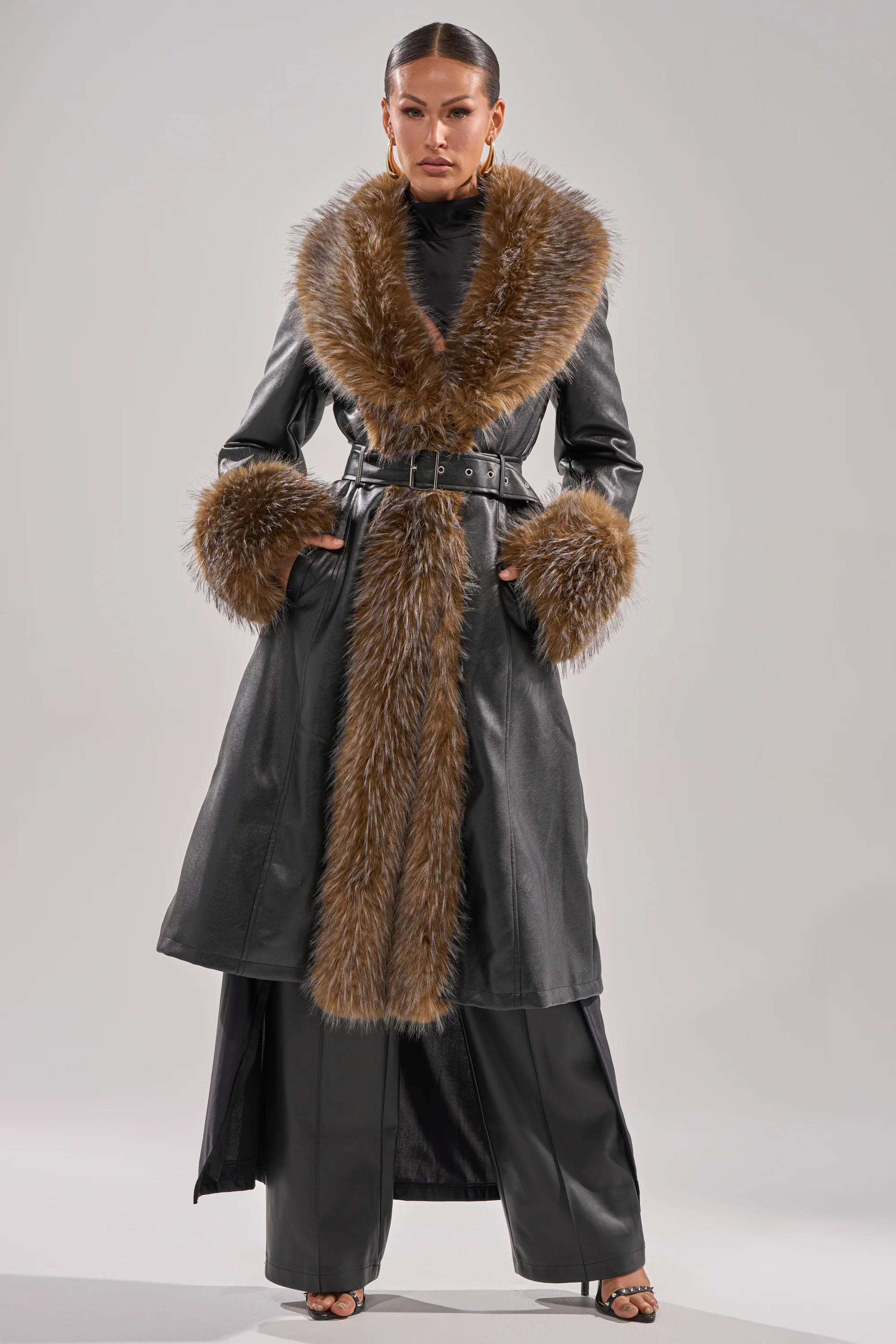 VOODOO FUR TRIM TRENCH | AKIRA