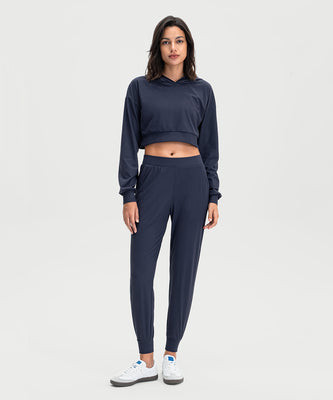 Ribbed Cropped Hoodie | ShopAthluna