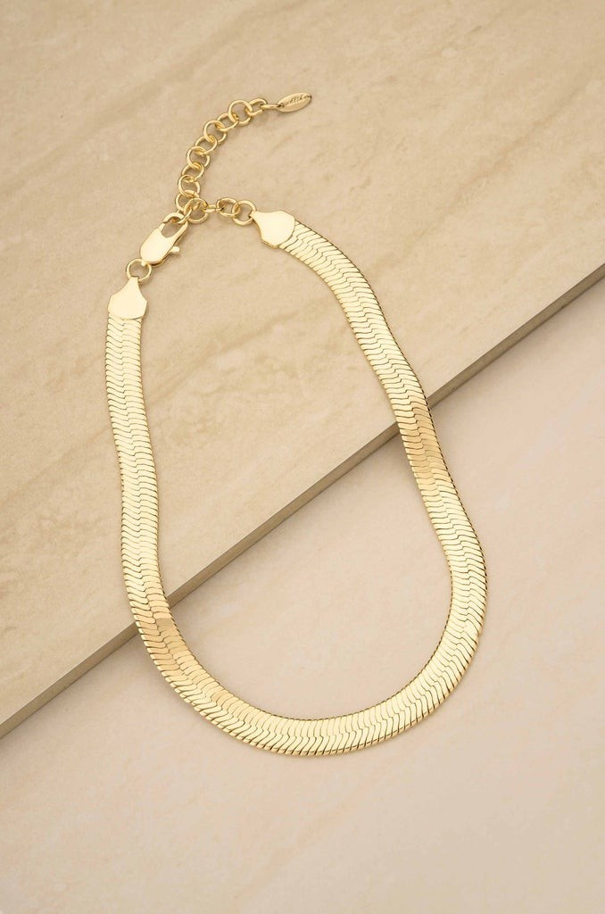 Snake Smooth Chain 18k Gold Plated Necklace | Ettika