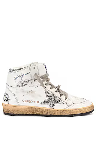 Sky Star Sneaker in White & Silver | Revolve Clothing (Global)