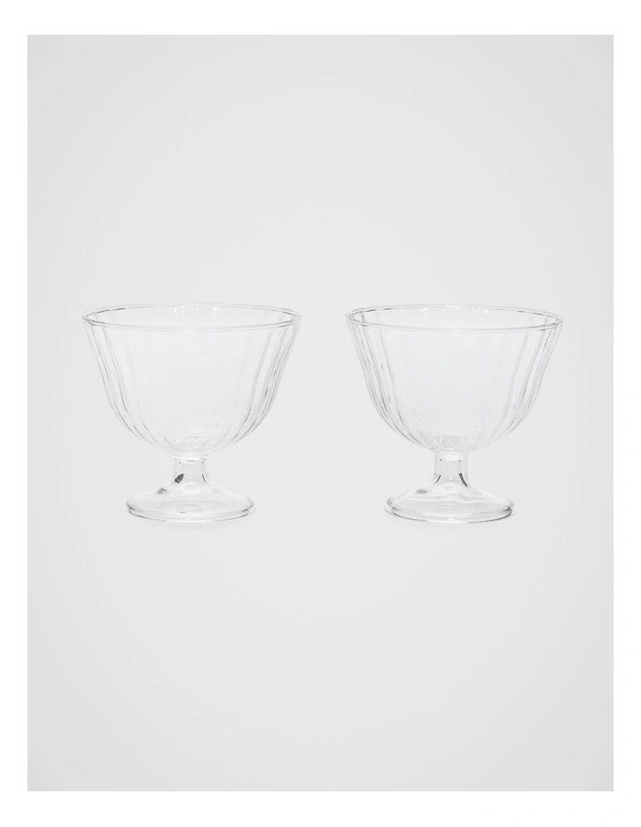 Selene Gelati Glass Set of 2 in Clear | Myer