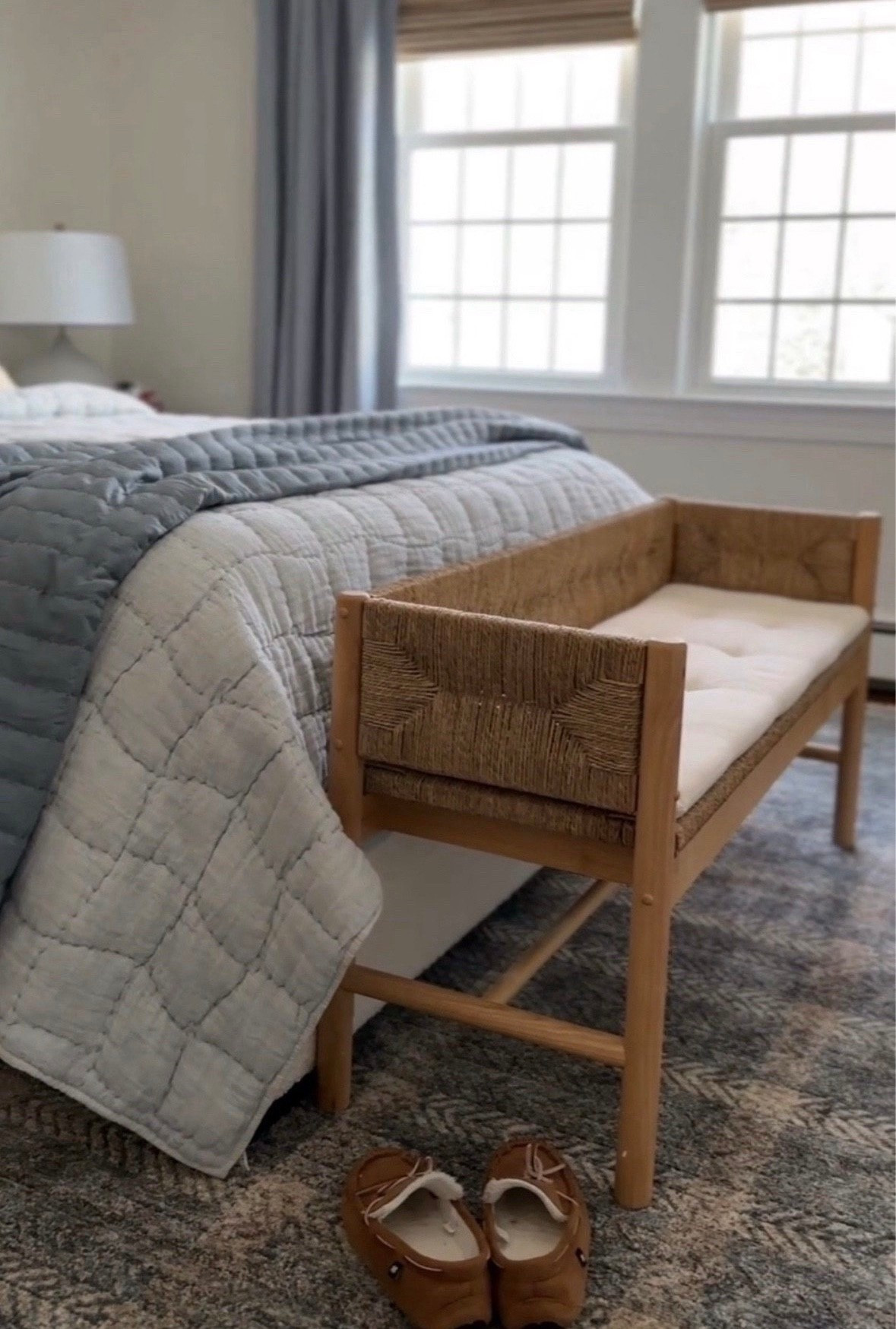 An easy way to add warmth to any space! This bench is stunning and perfect for the end of a bed or wide hallway or entryway!

#LTKHome