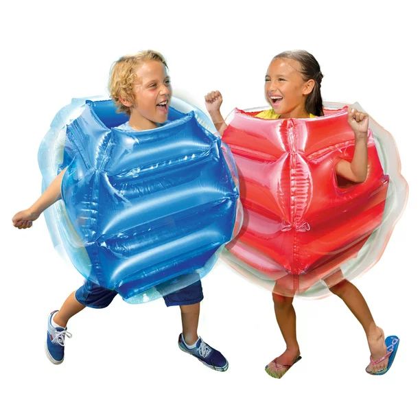 Banzai Bump N Bounce Plastic Body Bumpers in Red & Blue, 2 Bumpers, Kids Toy, 4+ | Walmart (US)