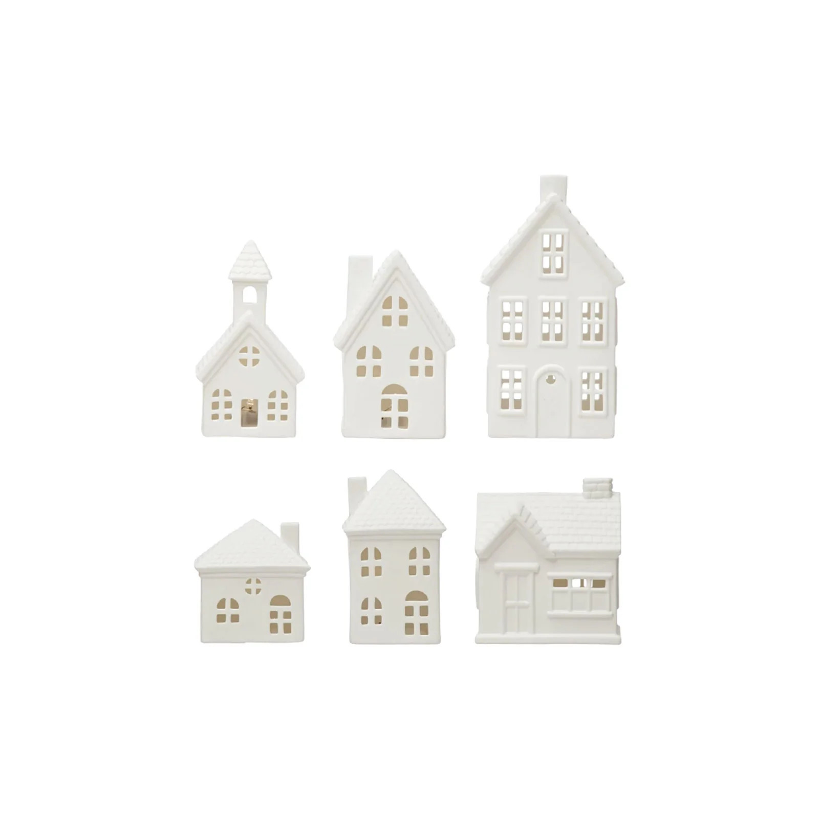White Ceramic House Set | Brooke and Lou
