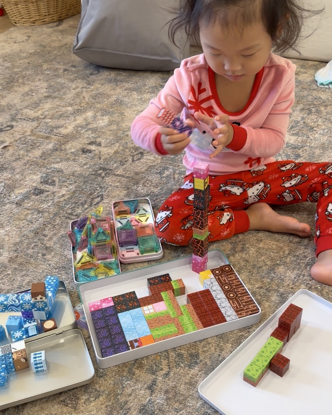 Mini magnetic tiles & mini magnetic blocks with tin cans! PERFECT for traveling & when we are out and about! 💯 ON HUGE SALE! Lots of different color options & Elsa options! 

#LTKmomlife #LTKSaleAlert