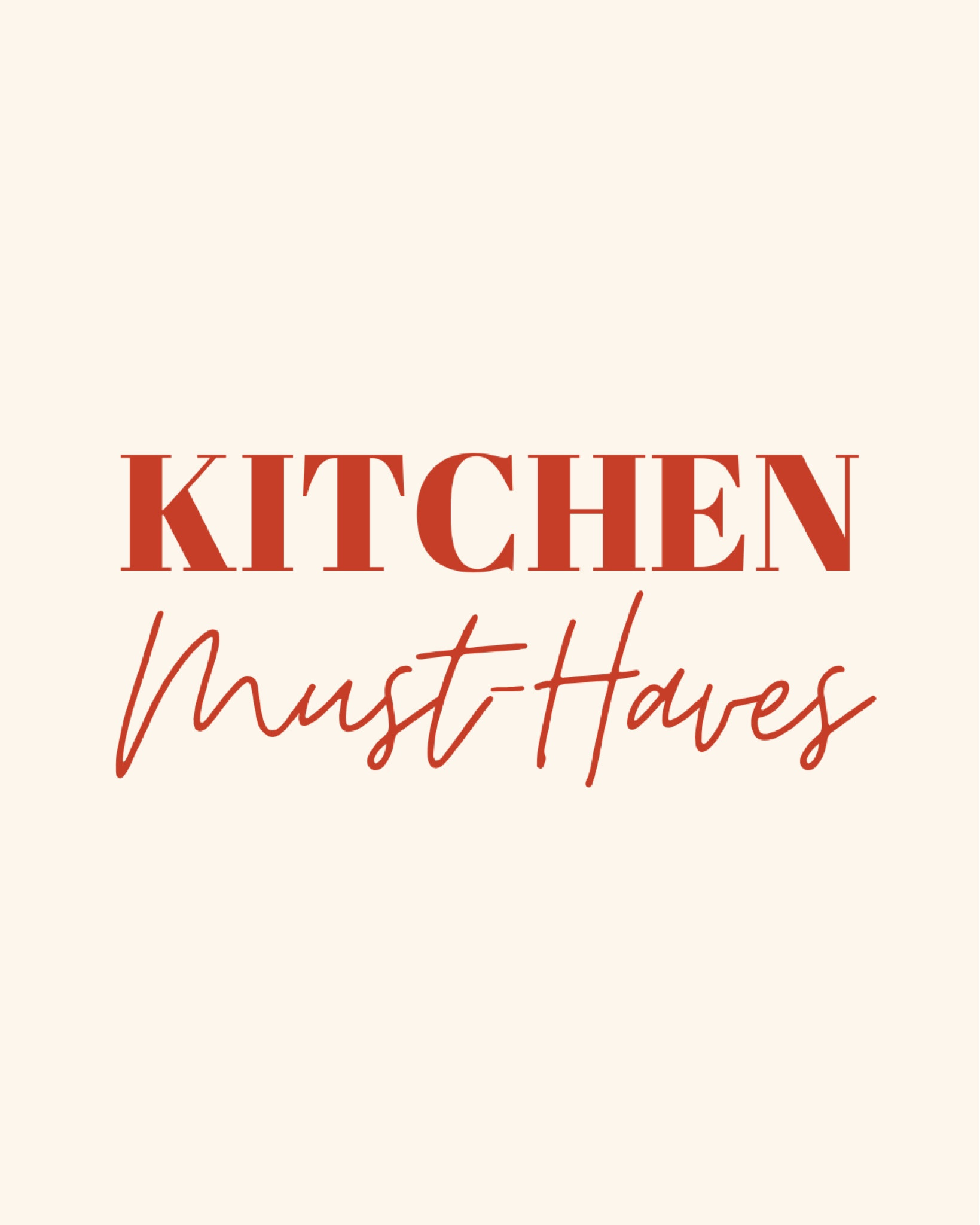 My most-used kitchen accessories! 

#LTKHome