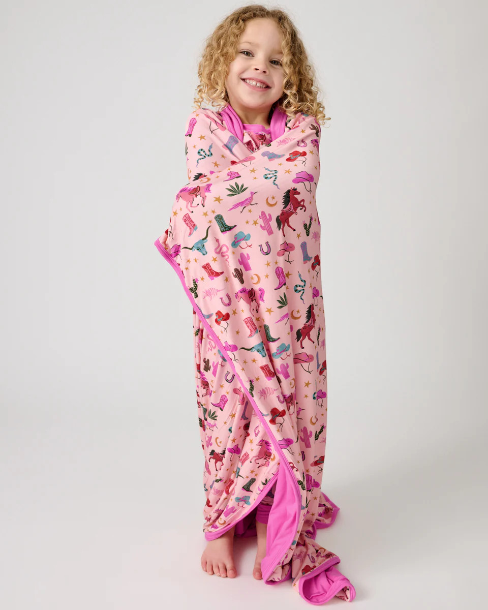 Pink Rancher Roundup Large Cloud Blanket® | Little Sleepies