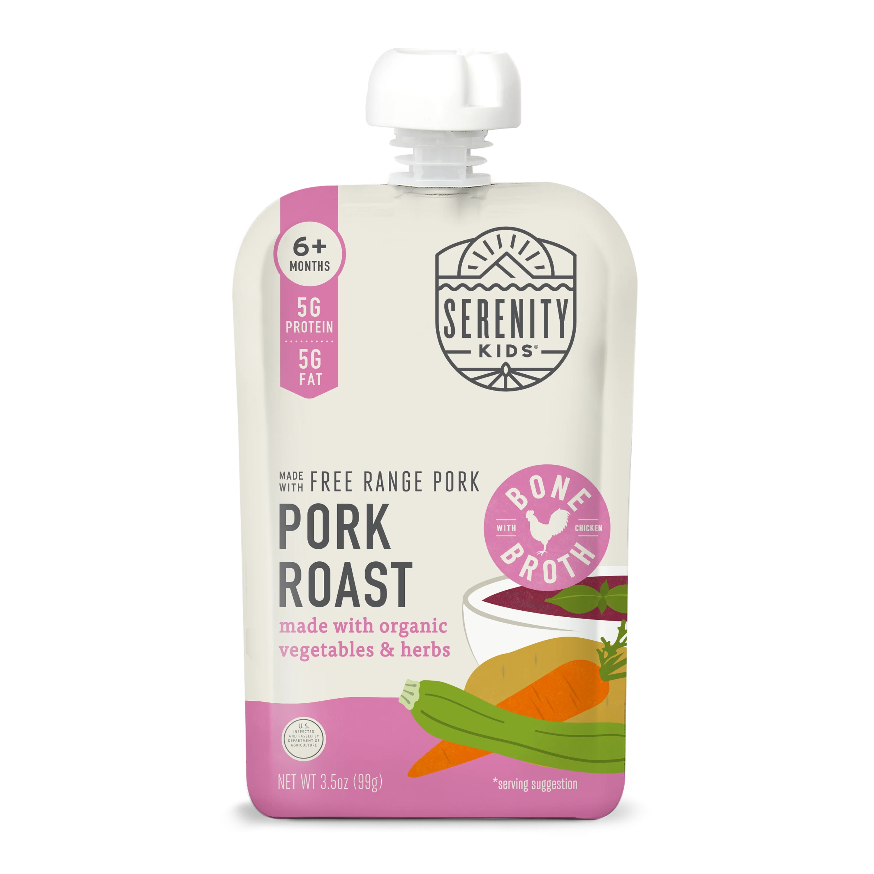 Pork & Chicken Roast with Zucchini Baby Food | Serenity Kids | Serenity Kids