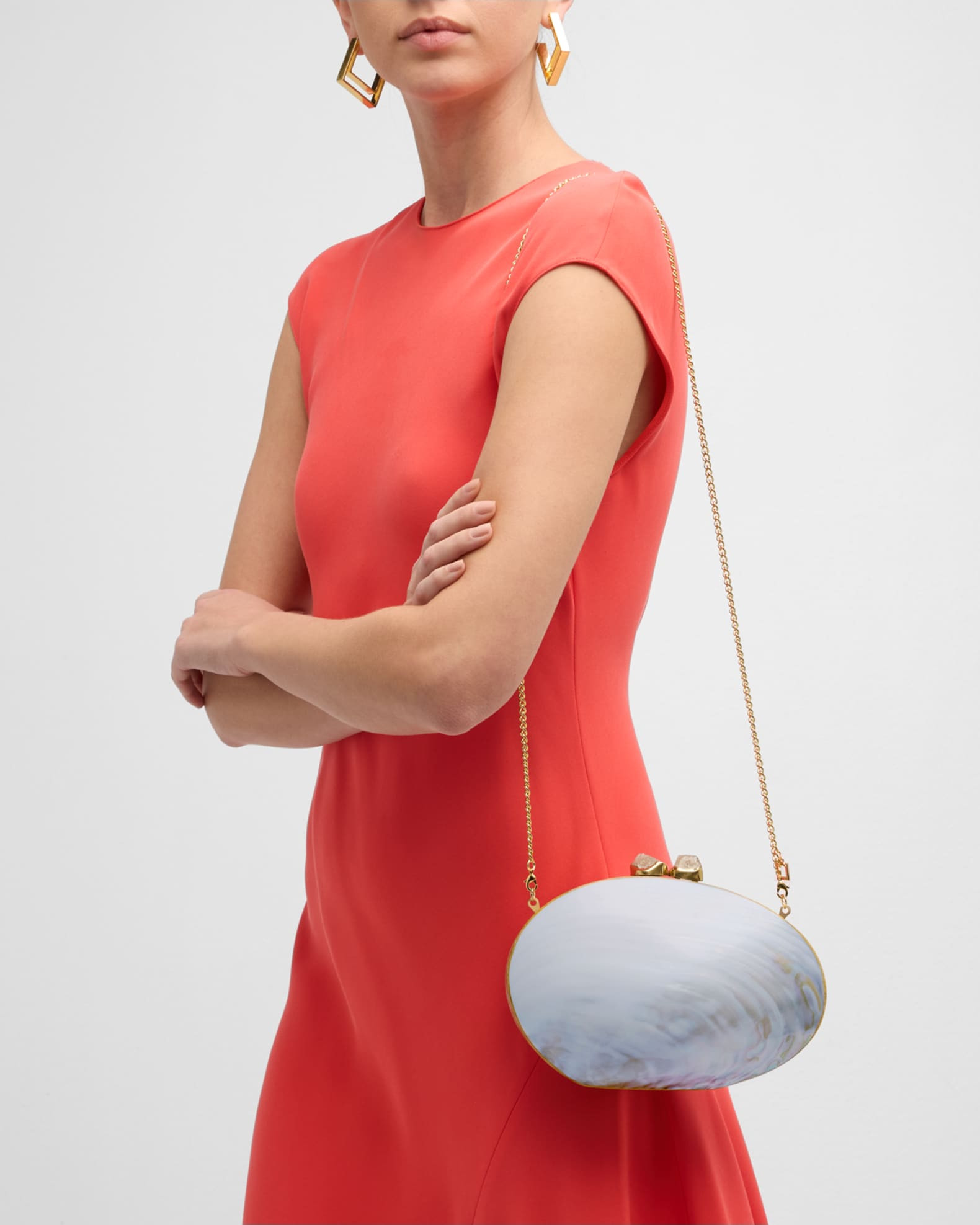 Ariel Shell Clutch Bag | Neiman Marcus