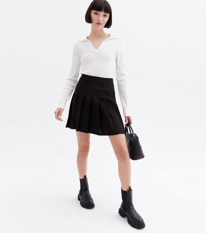 Black Pleated Mini Tennis Skirt
						
						Add to Saved Items
						Remove from Saved Items | New Look (UK)
