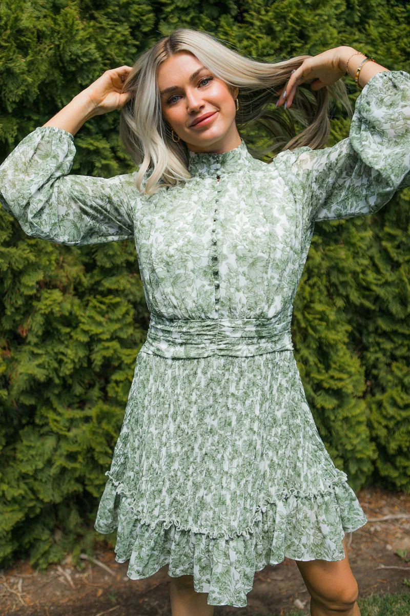 Brynley Dress in Green | Ivy City Co