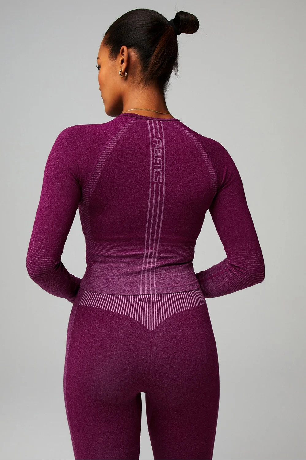 Seamless Sport Stripe Long-Sleeve Top | Fabletics - North America