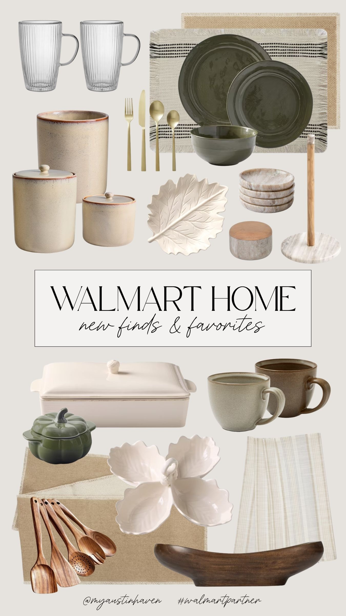 These finds are perfect for effortless fall hosting! From designer-inspired dinnerware and leaf-shaped serveware to warm wood accents and cozy neutral linens, each piece makes an autumn table feel elevated and inviting. 🍂

Better Homes and Gardens Walmart, designer inspired dinnerware, fall hosting essentials, leaf shaped serveware, autumn table setting, new Walmart home arrivals, trending kitchen finds, olive green dishes, neutral stoneware, seasonal entertaining, cozy tablescape ideas, affordable serving pieces, fall kitchen decor, elegant dinnerware set, Walmart home favorites 

 #LTKSeasonal #LTKHome