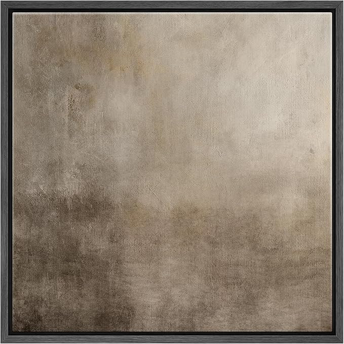 SIGNFORD Framed Canvas Print Wall Art Contemporary Abstract Neutral Tones Nature Wilderness Illus... | Amazon (US)