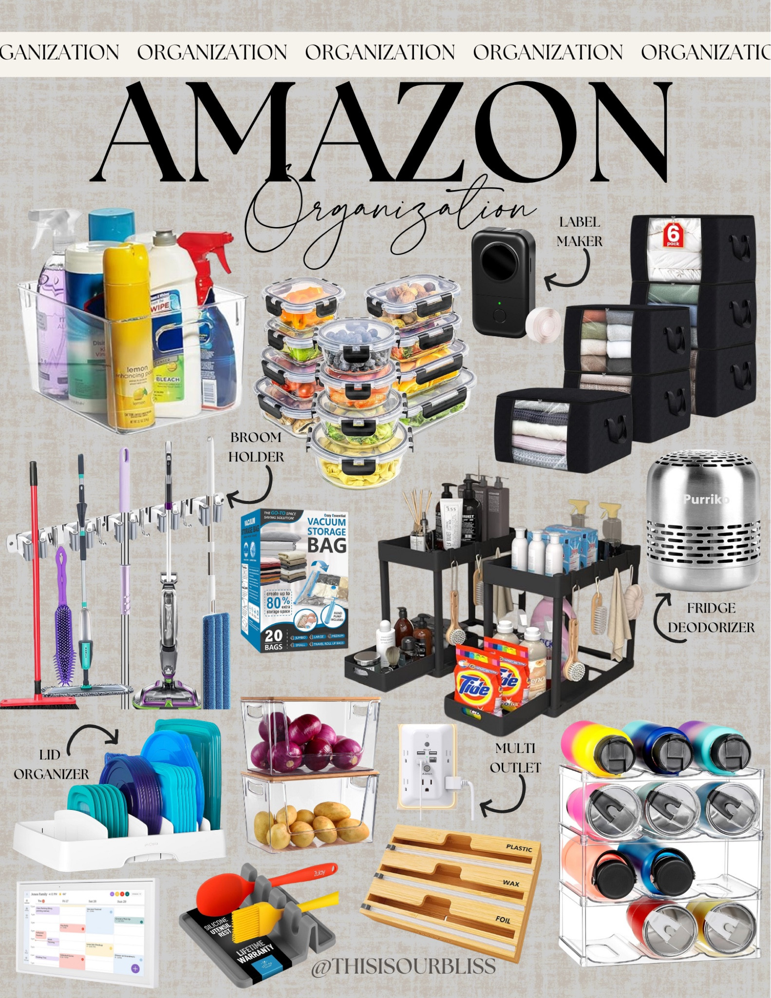 New year, new level of organization! 🛒✨ Here are my must-have Amazon finds to simplify your home and keep everything in its place. From pantry solutions to space-saving tools, these game-changers are just a tap away. 📦🧹 #OrganizationGoals

#LTKHome